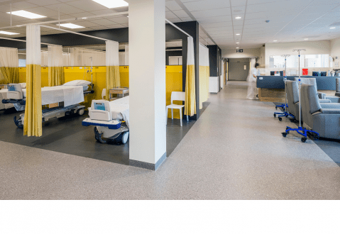 Ziekenboeg in ziekenhuis